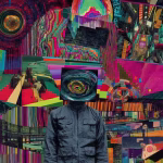 the Hidden World of the Dark Web psychedelic collage